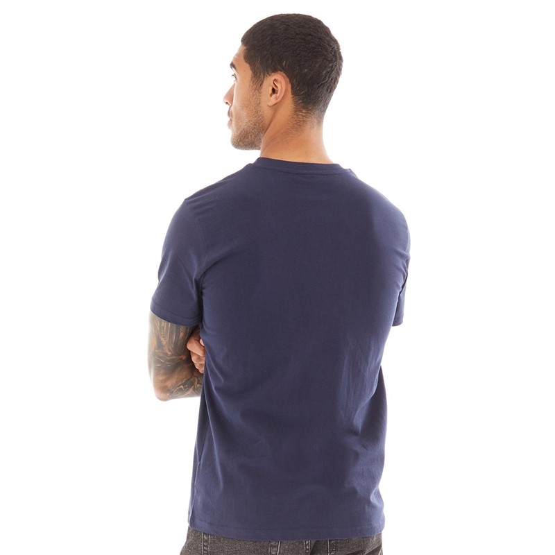 DuFFS Herre DuFFs Gradient Print T-shirts Marineblå