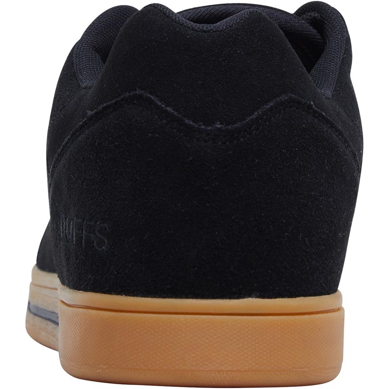 black suede gum trainers