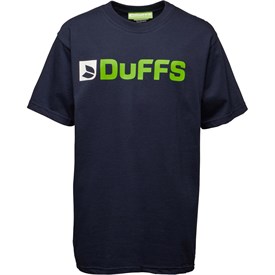 Duffs Jongens Horizontal Logo T Shirt Marineblauw duffs kopen in de aanbieding