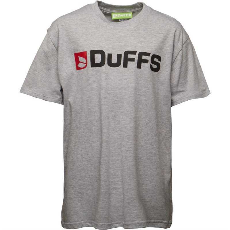 Buy DuFFS Boys Horizontal Logo T-Shirt Grey Marl