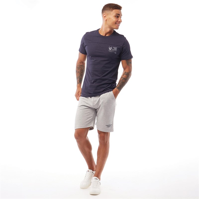 Buy Duck And Cover Mens Croydon Jog Shorts Grey Marl