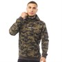 Duck And Cover Mens Highfield Camo Snood Hoodie Forest Camo