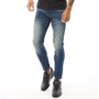 Duck and Cover Jean Slim Duck And Cover Tranfold Homme Bleu Foncé Délavé