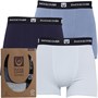 Duck and Cover Mens Murff Sustainable Three Pack Boxer Shorts Assorted
