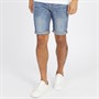 Duck And Cover Herren Zeki Jeans Shorts Stone Wash