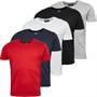Duck And Cover Mens Errington Five Pack Crew Neck T-Shirts Multi