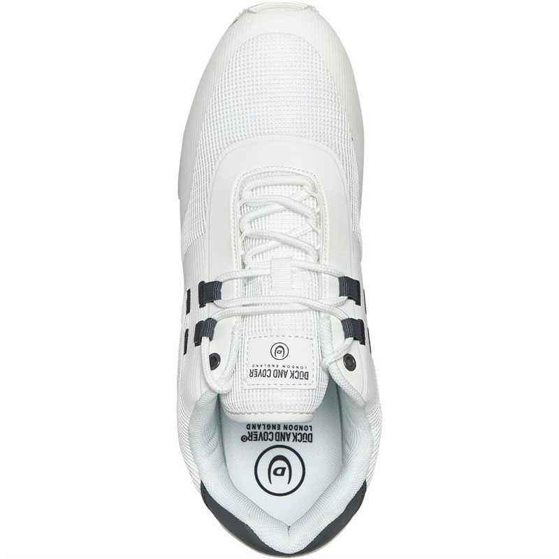 Duck And Cover Mens Cashfare Trainers White