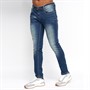 Duck and Cover Heren Duck And Cover Tranfil Slim fit jeans Vervaagd Middelblauw
