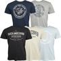 Duck And Cover Mens Ventmans Five Pack T-shirts Grey Marl/Black/Navy/Light Stone/Ice Blue