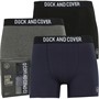 Duck And Cover Mens Bronteen Three Pack Boxer Shorts Assorted