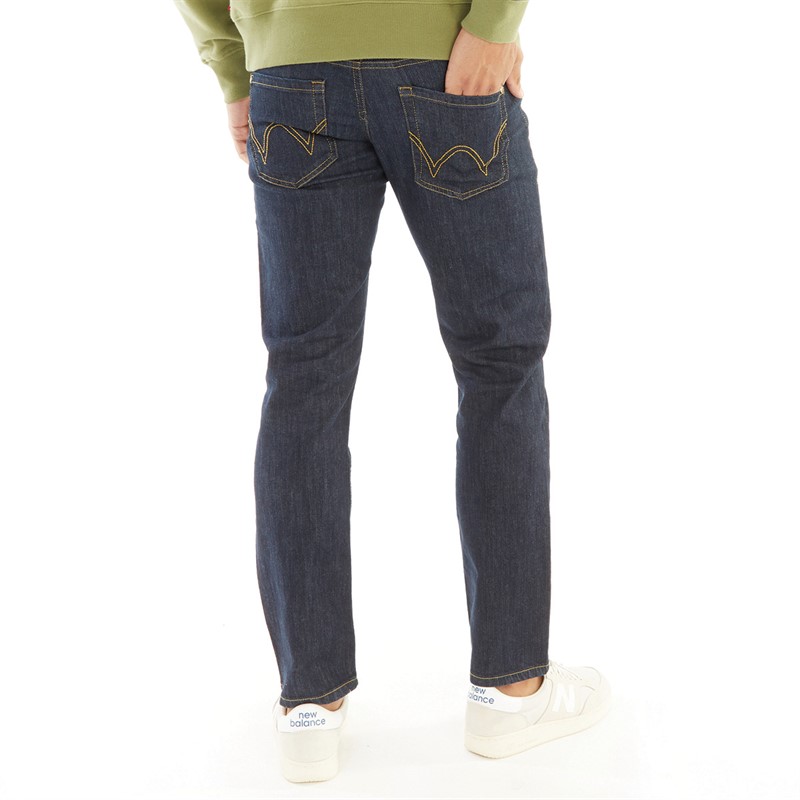 Duck and Cover Mens Hydras Straight Fit Jeans Raw Wash