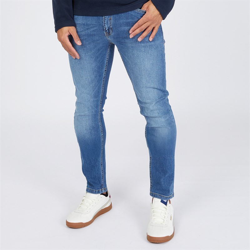 Jeans Slim Fit Uomo Duck And Cover Zeigler - Cotone Elastico, Vestibilità Regolare, Lavabile 30°