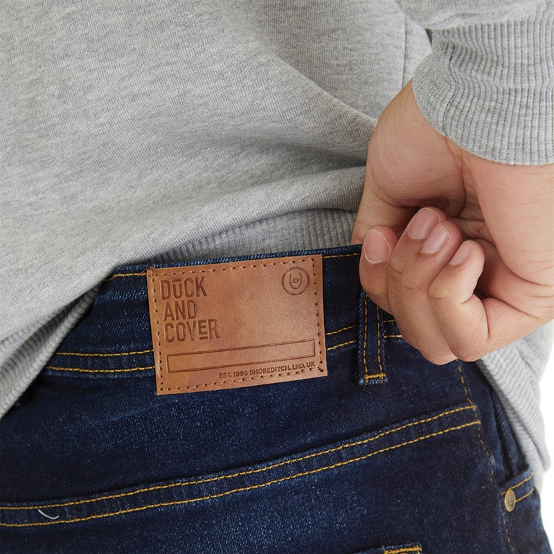 Duck and Cover Jean Homme Rushawn Coupe Décontractée Denim Foncé