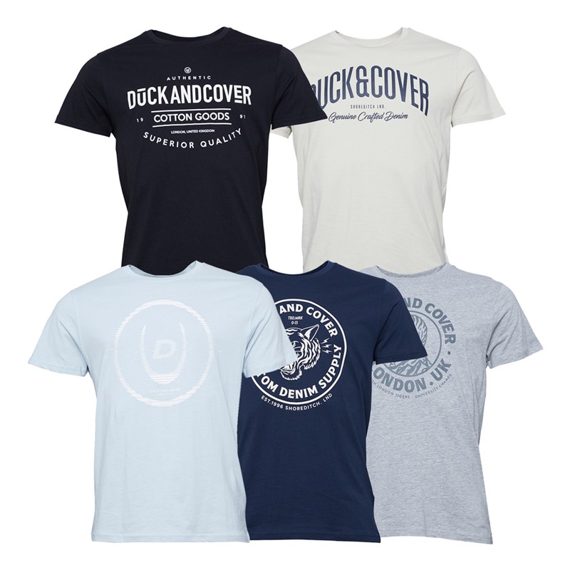 Duck and Cover Męskie Ventmans T-shirty Multis