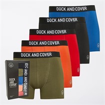 Duck and Cover Mens Thriller Five Pack Boxer Shorts Assorted