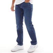 Duck and Cover Mens Janstar Straight Fit Jeans Stonewash