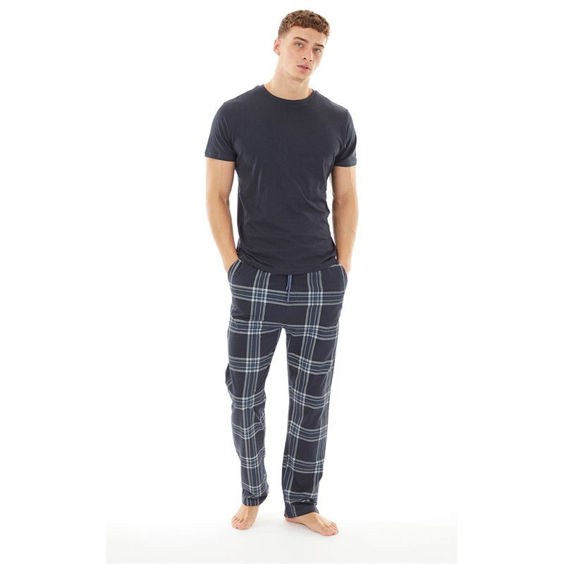 Duck and Cover Mens Callister Loungewear Set Navy