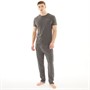 Duck and Cover Mens Gasper Loungewear Set Charcoal