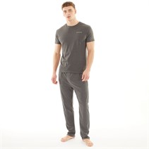 Duck and Cover Mens Gasper Loungewear Set Charcoal