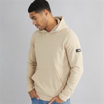 Duck and Cover Mens Hannings Hoodie Stone