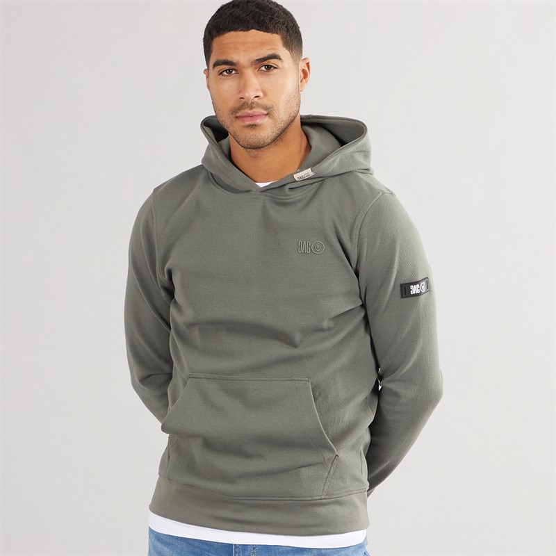 Duck and Cover Mens Hannings Hoodie Olive