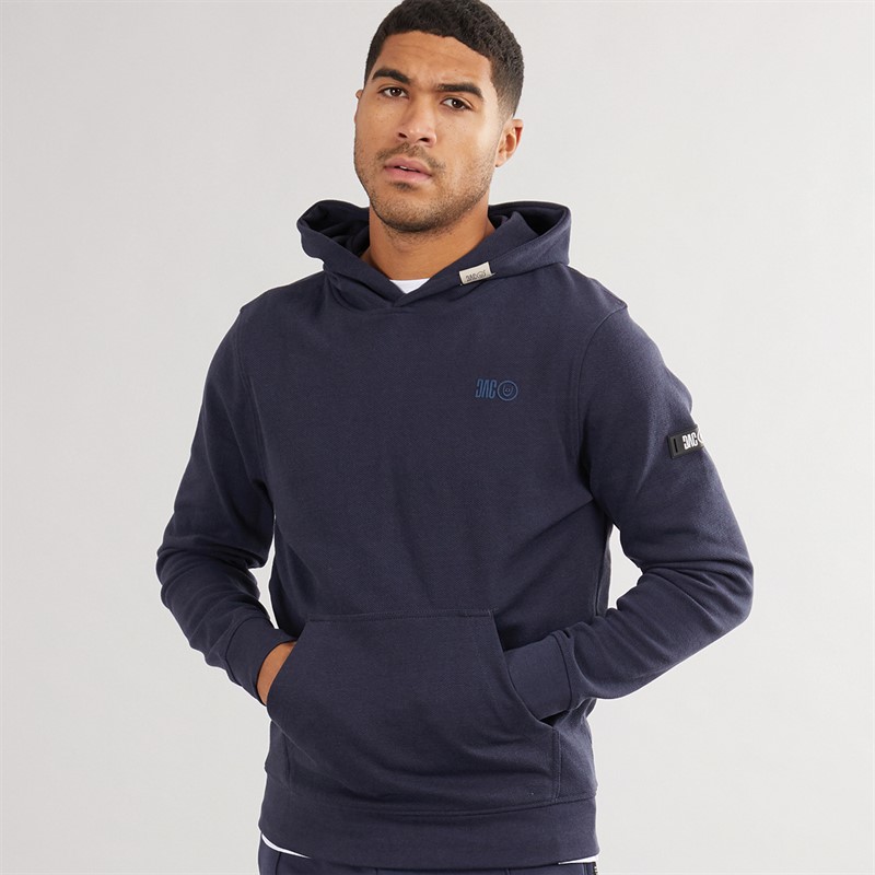 Duck and Cover Mens Hannings Hoodie Dark Navy