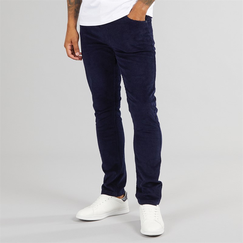 Duck and Cover Pantalon Cordsome Homme Marine - Taille 34/34
