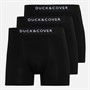 Duck and Cover Mens Sagnet Three Pack Boxer Shorts Pack A Black