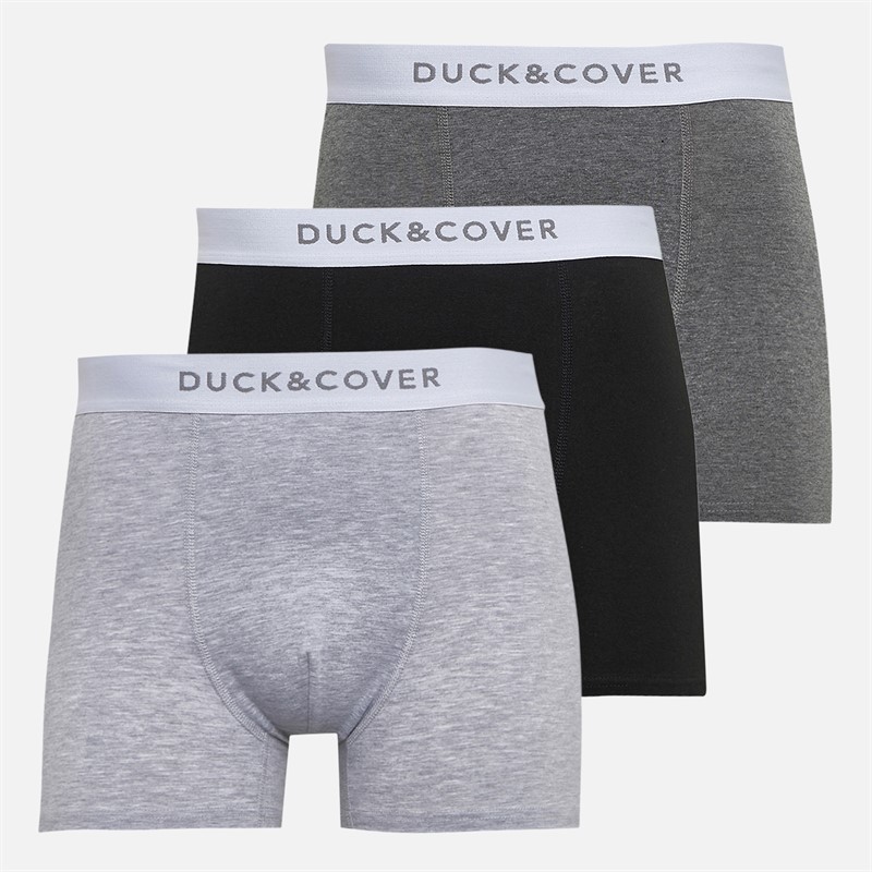 Duck and Cover Mens Sagnet Three Pack Boxer Shorts Pack B Assorted