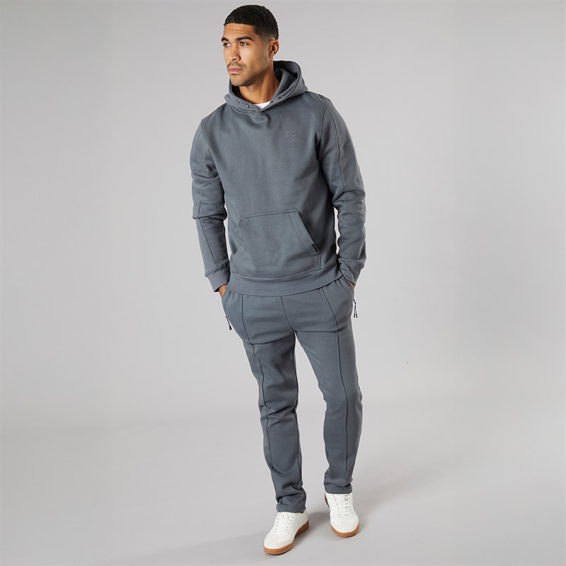 Duck and Cover Mens Chattamere Hoodie Petrol Blue
