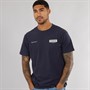 Duck and Cover Mens Mersak Tape T-Shirt Navy
