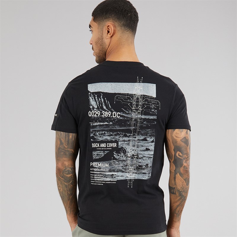 Duck and Cover Mens Landway T-Shirt Black
