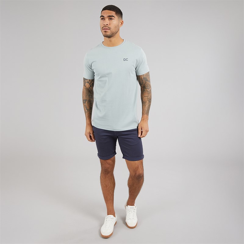 Duck and Cover Mens Trimlines Heavy T-Shirt Steel