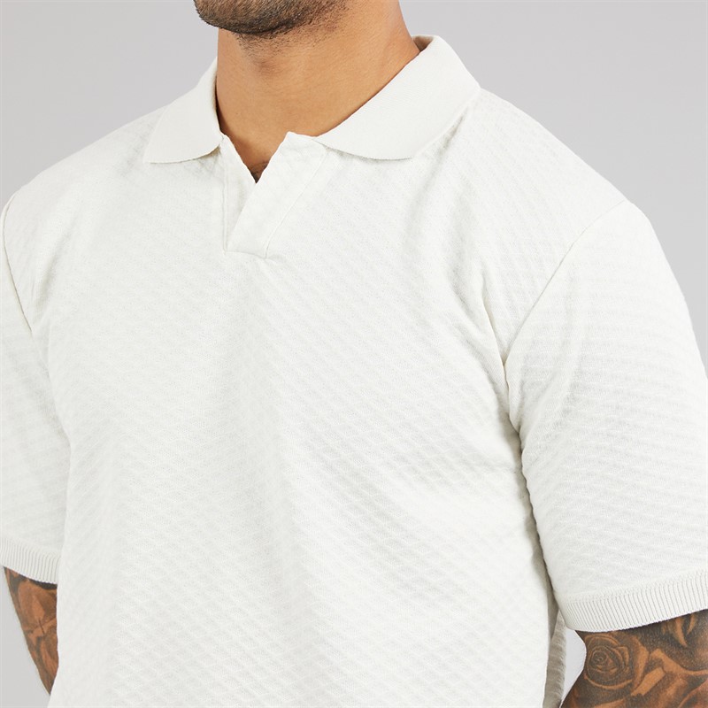Duck and Cover Mens Morwin Polo Shirt Light Stone Lt Stone
