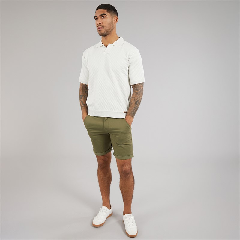 Duck and Cover Mens Morwin Polo Shirt Light Stone Lt Stone
