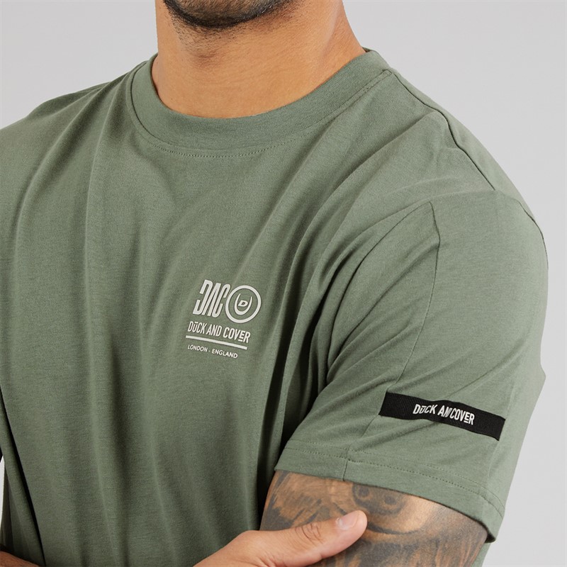 Duck and Cover Mens Lynnfold T-Shirt Olive