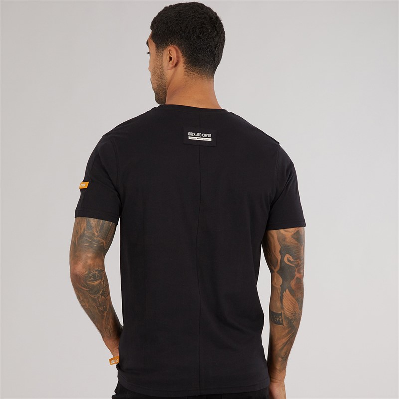 Duck and Cover Mens Cramptone T-Shirt Black