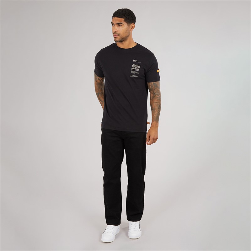 Duck and Cover Mens Cramptone T-Shirt Black