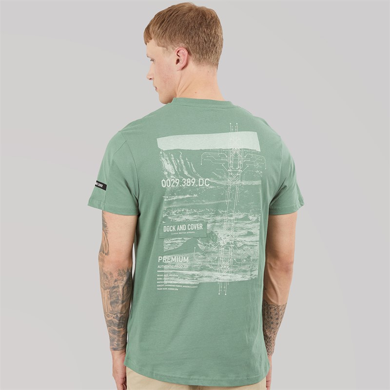Duck and Cover Mens Landway T-Shirt Olive