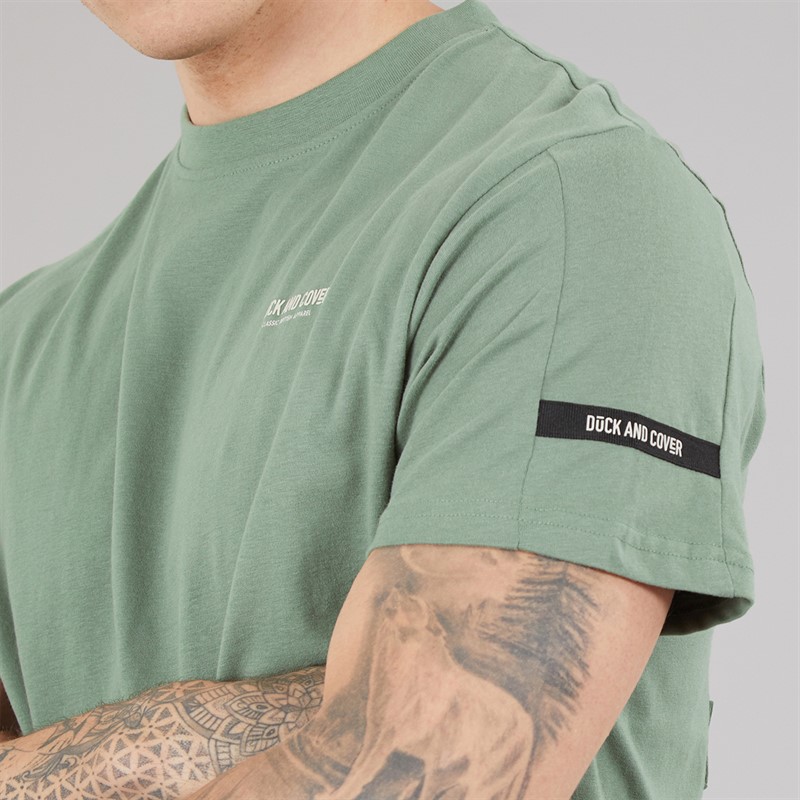 Duck and Cover Mens Landway T-Shirt Olive
