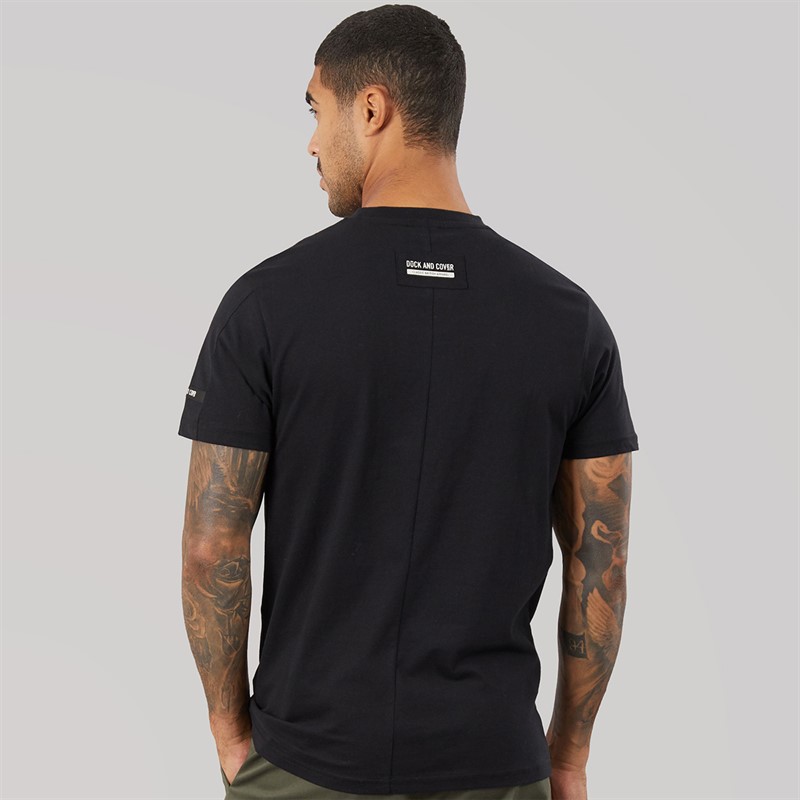 Duck and Cover Mens Lynnfold T-Shirt Black