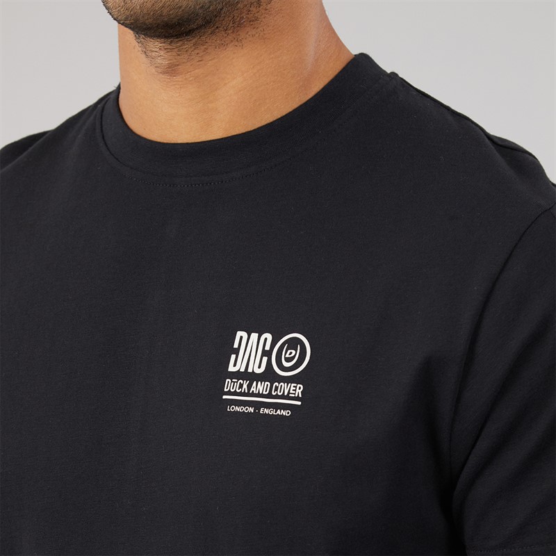 Duck and Cover Mens Lynnfold T-Shirt Black