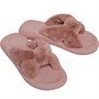Rocket Dog Womens Slade Winette Fur Slippers Dusty Rose