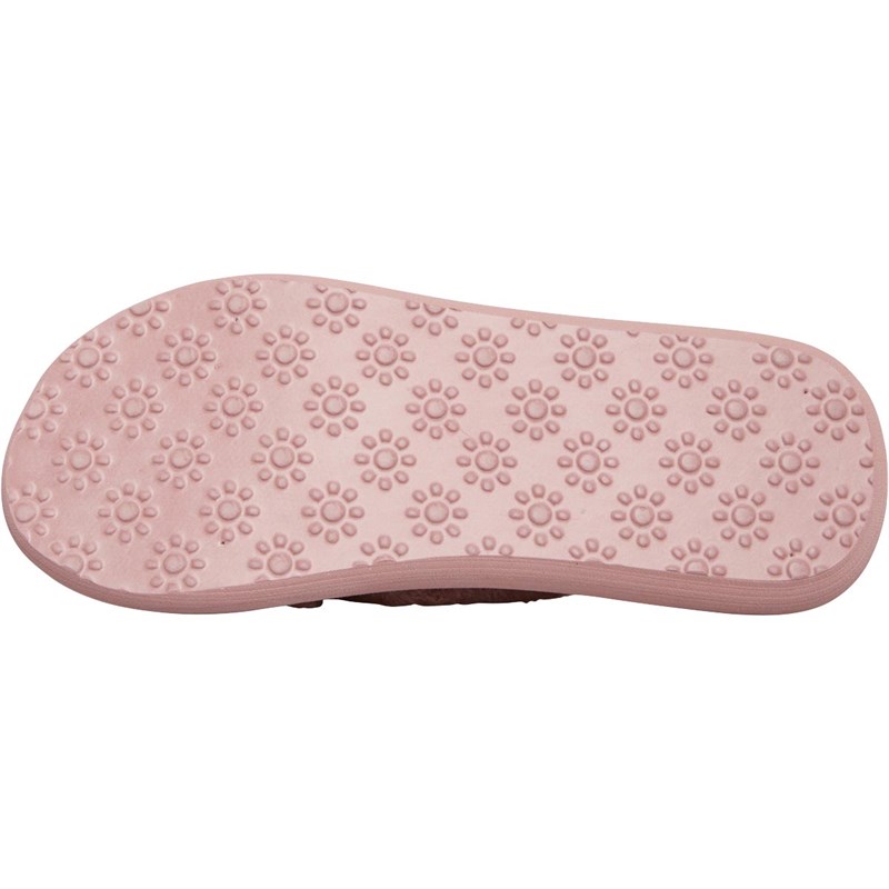 Rocket Dog Womens Slade Winette Fur Slippers Dusty Rose