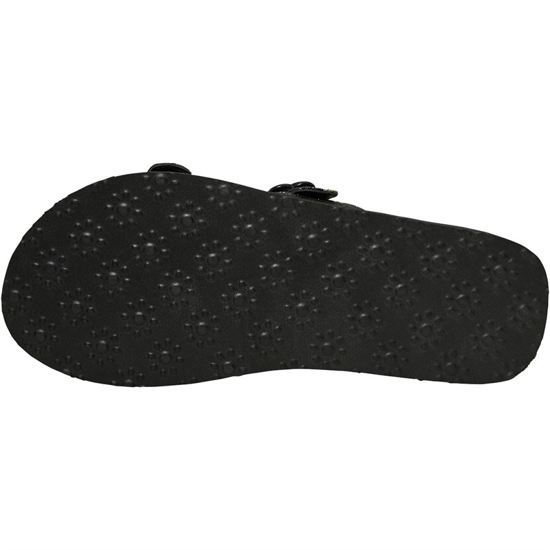 Rocket Dog Womens Wild Chunky Footbed Sandals Eloise Glitter Black