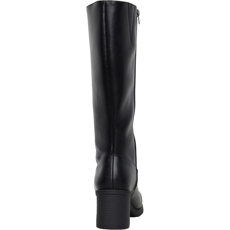 Rocket Dog Womens Stanley Heeled Knee High Boots Black