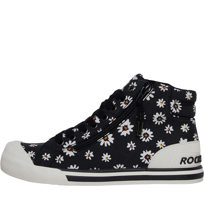 Rocket Dog Womens Jazzin Hi Canvas Pumps Black