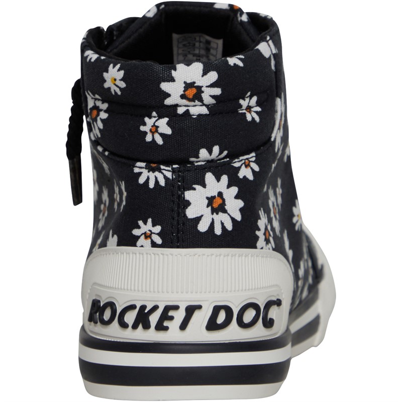 Rocket Dog Womens Jazzin Hi Canvas Pumps Black