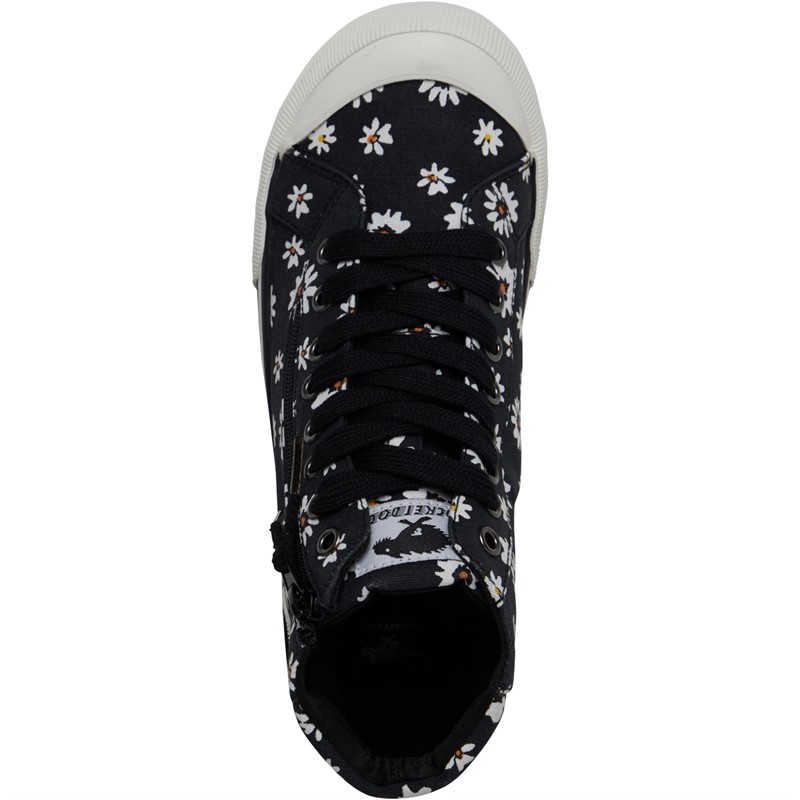 Rocket Dog Womens Jazzin Hi Canvas Pumps Black