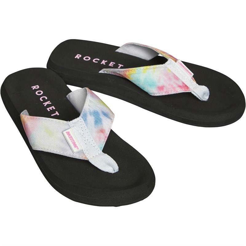 Rocket Dog Womens Adios Flip Flops Black Multi